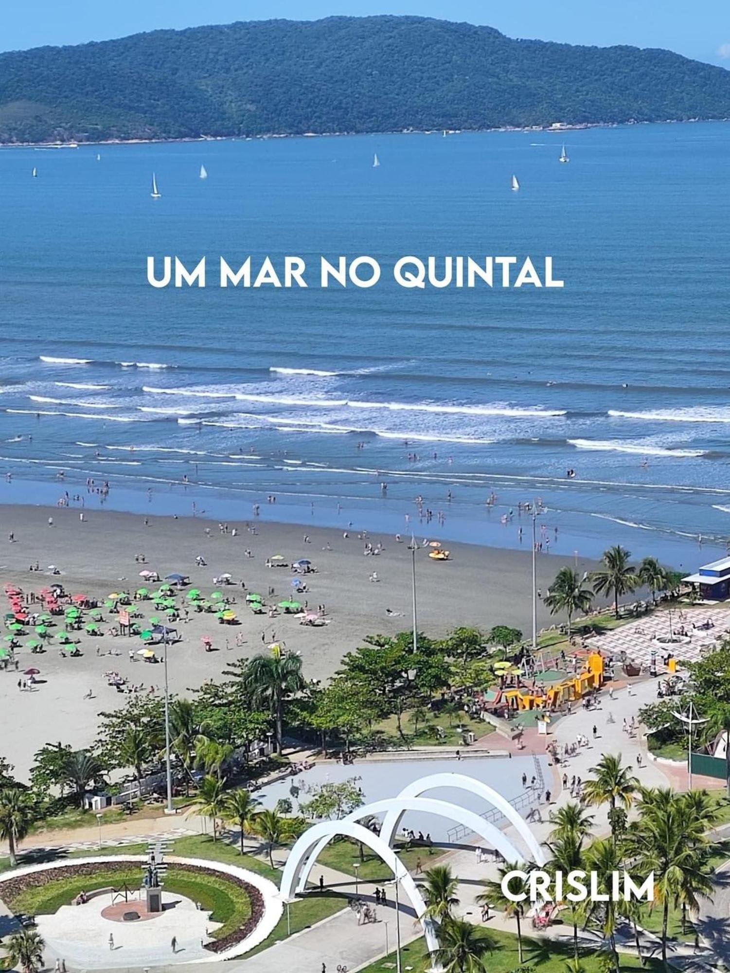 Apartamento Pe Na Areia Melhor Vista Mar De Santos Santos (Sao Paulo) Exterior foto